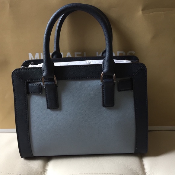 NWT MICHAEL KORS DILLON SATCHEL CROSSBODY BLUE - Picture 2 of 8